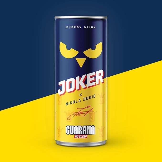Joker Guarana Energy Drink - Nikola Jokić’s Official Drink from Serbia | Classic Energy Boost | Joker Energy Drink | Nikola Jokic energy Drink