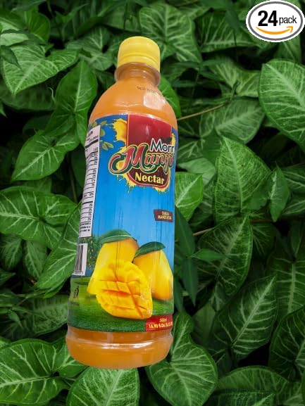 12 bottle MANGO NECTAR THE TASTIEST MANGO JUICE IN THE WORLD by morr 16.45 OZ or 500 ml per bottle
