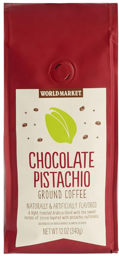 World Market Chocolate Pistachio Light Roast Ground Coffee 12 Oz.