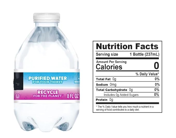 Pallet of Water Purified Wаter 8 oz. bоttle 80 pk -PACK OF 48 (TOTAL 3840 Bоttles)