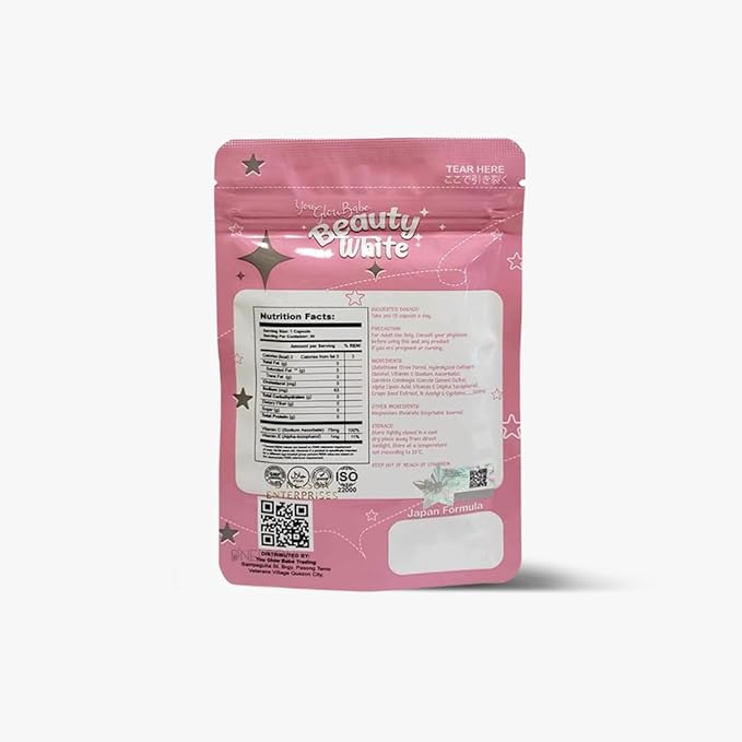 4 Packs You Glow Babe Beauty White 4-in-1 Glutathione Complex – Advanced Antioxidant &amp Skin Support Formula Japan-Inspired - 30 caps