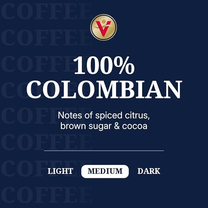 Victor Allen's Coffee 100% Colombian Medium Roast 120 Count Single Serve Coffee Pods for Keurig K-Cup Brewers