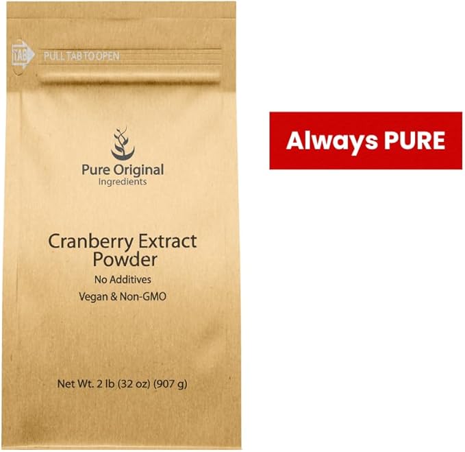 PURE ORIGINAL INGREDIENTS Cranberry Extract Gluten-Free Herbal Supplement (2 Pound)