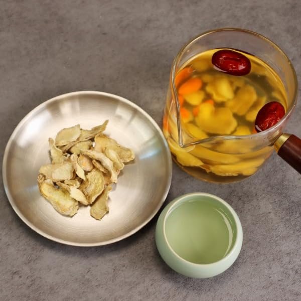 Royal Seafood USA Dried Ginger Slices 8oz No sugar herbal tea healthy tea Vegan Dry Ginger 九龍堂 干姜 干姜片 干姜茶 养生 健康