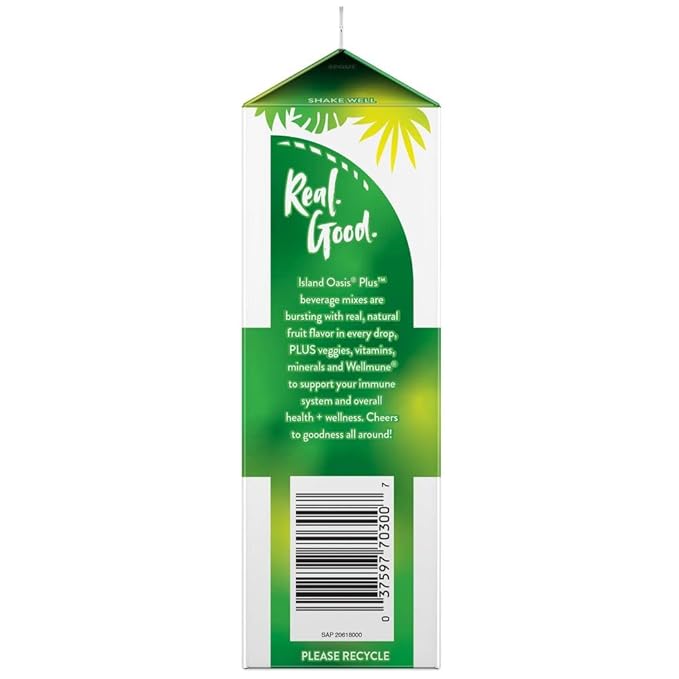 Island Oasis Tropical Greens Frozen Beverage Mix 32 Fluid Ounce -- 12 per case