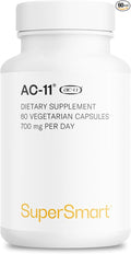 Supersmart AC-11 Supplement 700mg per Day (Cat's Claw Extract) - Uncaria Tomentosa Bark | Non-GMO &amp Gluten Free - 60 Vegetarian Capsules
