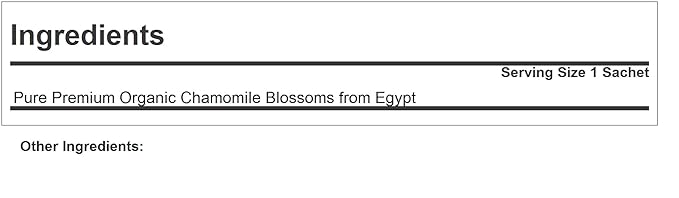 ANDREW LESSMAN Tea - Certified Organic Egyptian Golden Chamomile Tea 60 Sachets - Chamomile Blossoms Cultivated in Nutrient-Rich Soils. Naturally Soothing. Promotes Relaxation. Caffeine-Free.