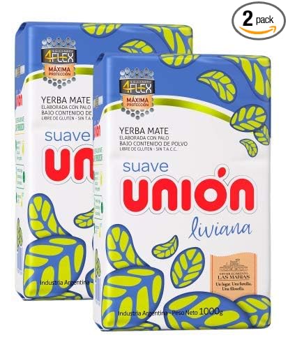 Union Yerba Mate Con Palo (Liviana) 1kg / 2.2lb. (2 PACK)