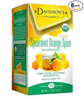 Davidson's Organics Spearmint Orange Spice 25-count Tea Bags Pack of 6