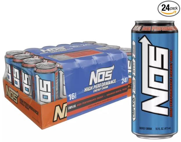 NOS High Performance Energy Drink 16 oz. cans 24 pk. A1