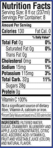 Langers Juice Cocktail Blueberry Cranberry 64 Fl Oz (Pack of 8)