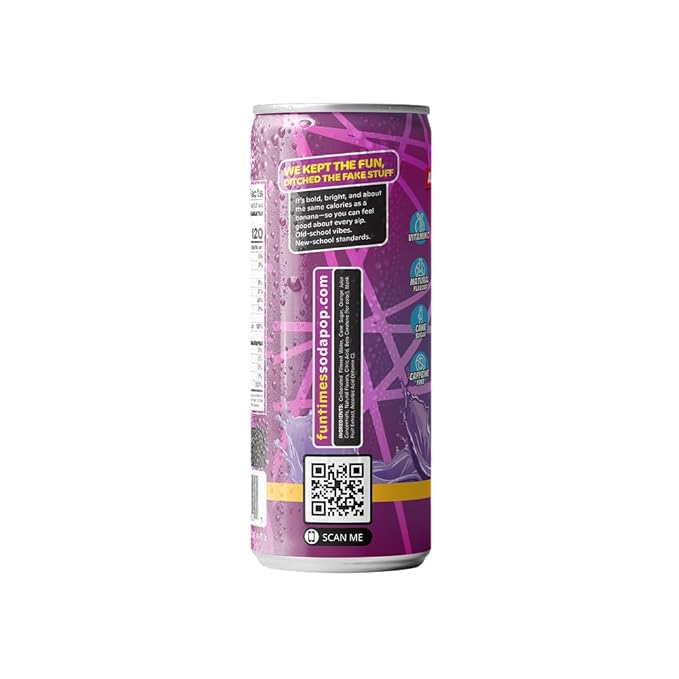 Fun Times Soda Pop (12 Pack Classic Grape)