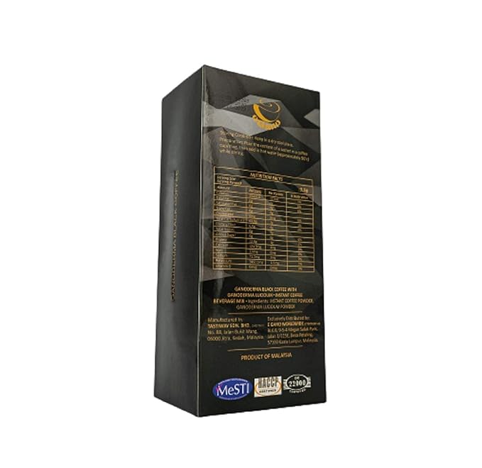 5 Boxes eGano Premium Ganoderma Black Coffee Instant Coffee With Ganoderma Lucidum Extract (3.5g x 30 Sachets Box) EGBC