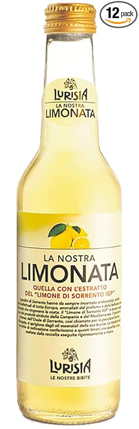 Lurisia La Nostra Limonata Carbonated Lemon Beverage - 9.3 oz (12 Glass Bottles)