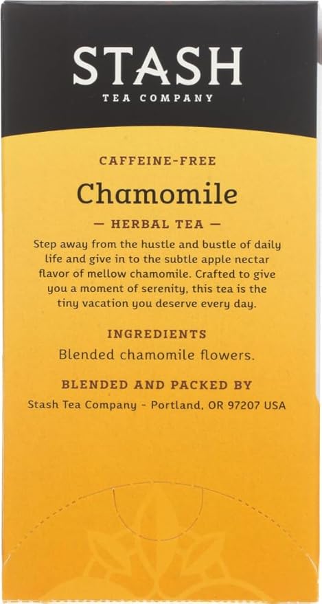 Stash Tea - Herbal - Chamomile - 20 Bags - Case of 6
