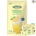 VIVID KITCHEN Lemonade Pouch Drinks – Zero Sugar Zero Calories | Korean Convenience Store Drink | No Artificial Preservatives or Corn Syrup | 6.4 fl oz (10 Pouches) (10 Pouch Lemonade)