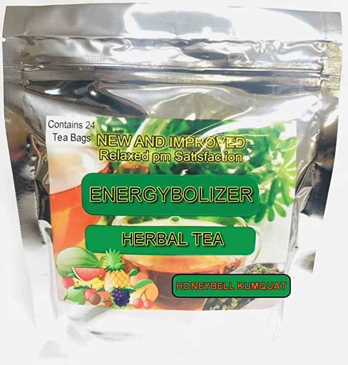 Energybolizer Perfect Weight Herbal Tea (24 Bags)| Natural Energy Booster for Women and Men | Increase Energy Improve Digestion (Honeybell Kumquat)