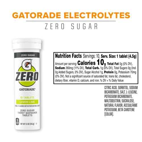 Gatorade Zero Tablets Lemon-Lime (Pack of 80)
