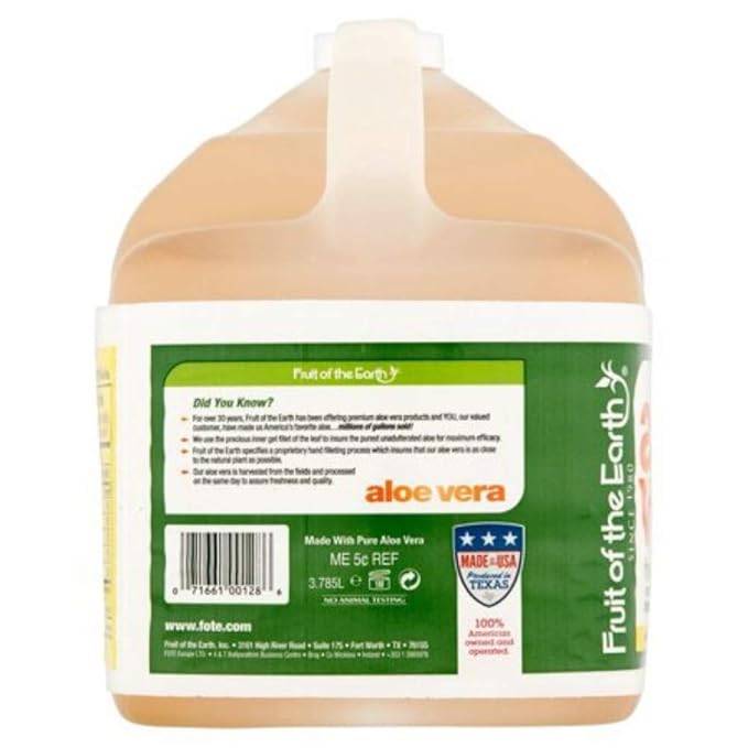 Fruit Of The Earth Aloe Vera 128 Fluid Ounce (3 Gallon)