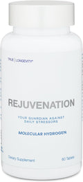 DRINK HRW Rejuvenation Molecular Hydrogen Water Tablets: 12 ppm H2 Patented USA Made IHSA-Certified Hydrogen &amp Magnesium Supplement. Supports Energy Recovery Cognitive Function (Unflavored 6