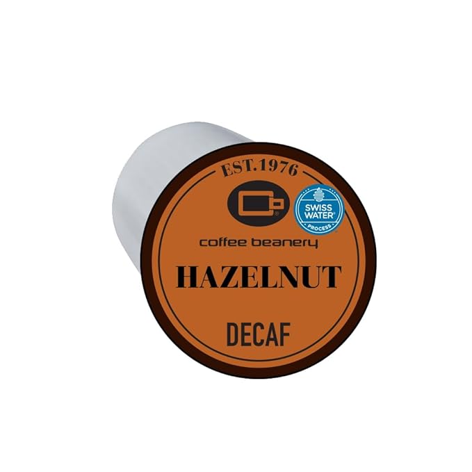 Hazlenut Decaf Coffee Pods by Coffee Beanery | 48ct Bulk Medium Roast Arbica Coffee
