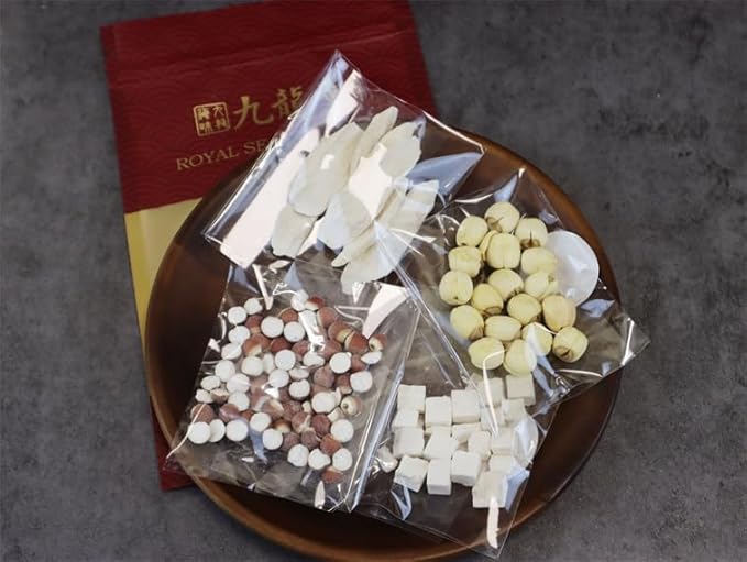 Royal Seafood USA 100% Natural Healthy Assorted Soup Mix 2-3 Servings 80g/bag (7 bags) 九龍堂 四神汤 汤料包 2-3人份入 7包装 健脾胃 祛湿气
