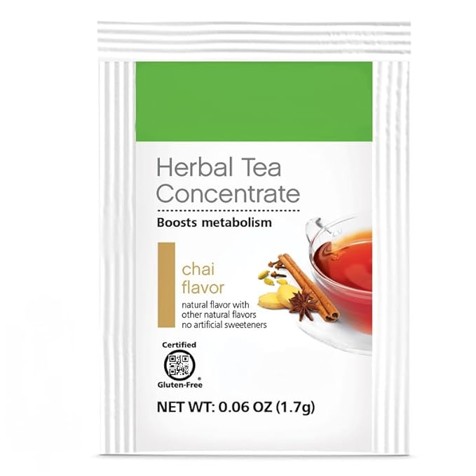 Herbal Tea Certified Gluten-Free Low Calorie 30 Packets-0.06 Oz (1.7 g) (Chai)