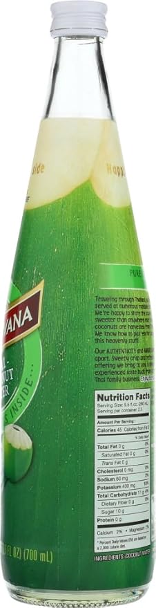 Taste Nirvana Coconut Water 23.6 Ounce Bottles 6 Count