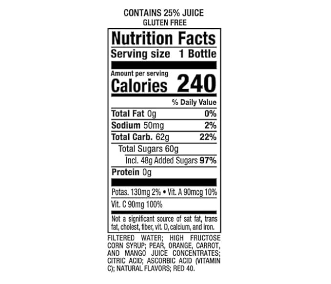 Mis-tic Vibrant Flavor Mango Carrot Juice 16 fl oz - 12 Bottles (Pack of 12 Mango Carrot)