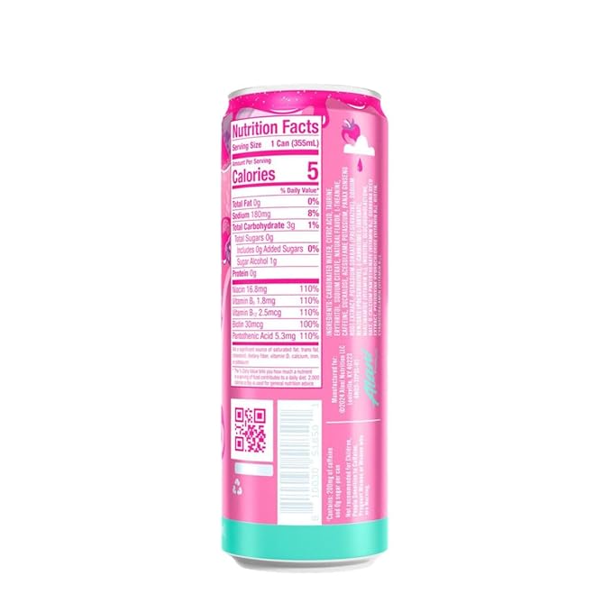 Generic Alani Energy Drinks Variety Pack - (Pack Of 12) - 2 Different Flavors : Pink Slush and Orange Kiss - 12 fl.oz. Can - By The Munchie Mix