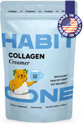 Collagen Protein Creamer for Coffee with Probiotics Creatine &amp Coconut MCT Oil - Made in USA - Gut Health Beauty &amp Recovery - 30 Servings