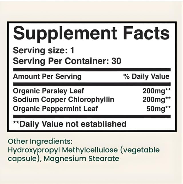 Whole Body Natural Deodorizing Supplement Vegan &amp Organic Internal Freshness Capsules for Underarms Odor Bad Breath Old People Smell Feet Odor Gluten Free 90 Capsules 1 Daily (3-Month Supply