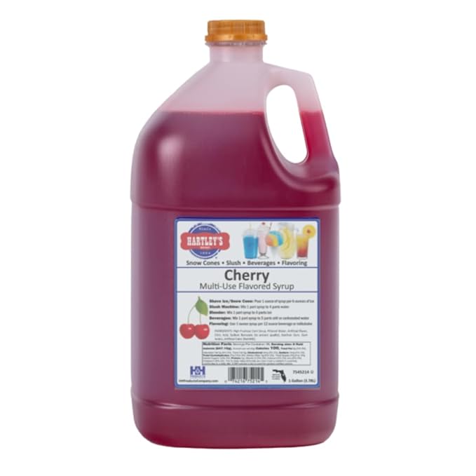 Hartley's Multi-Use Flavored Syrup 1 Gallon (Cherry)