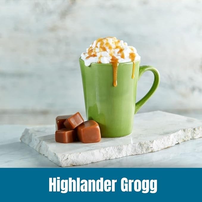 Door County Coffee Highlander Grogg Flavored Coffee Ground - 5 lb Bag - Flavored Ground Coffee Medium Roast - 100% Specialty Arabica - Gourmet - Irish Crème &amp Caramel