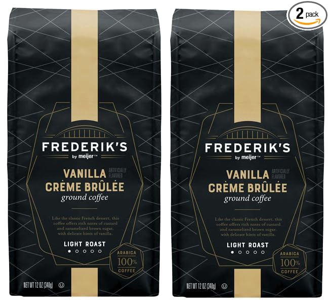 Pack of 2 Vanilla Crème Brulée Ground Coffee 12 oz