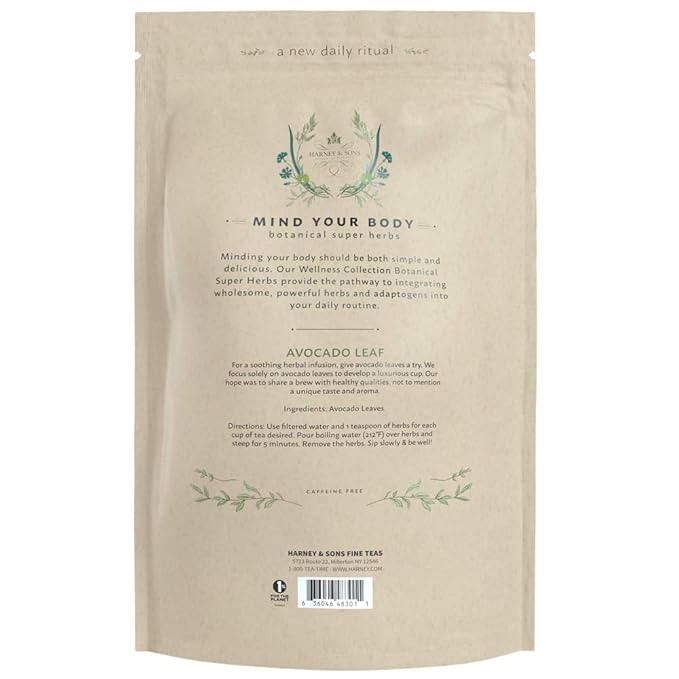 Harney &amp Sons Avocado Leaf Tea Wellness Collection Avocado Leaves 4 Ounce