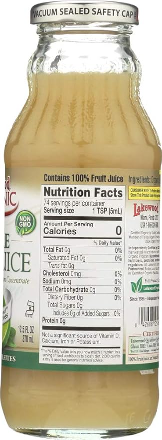 Lakewood Pure Lime Juice 48x 12.5OZ