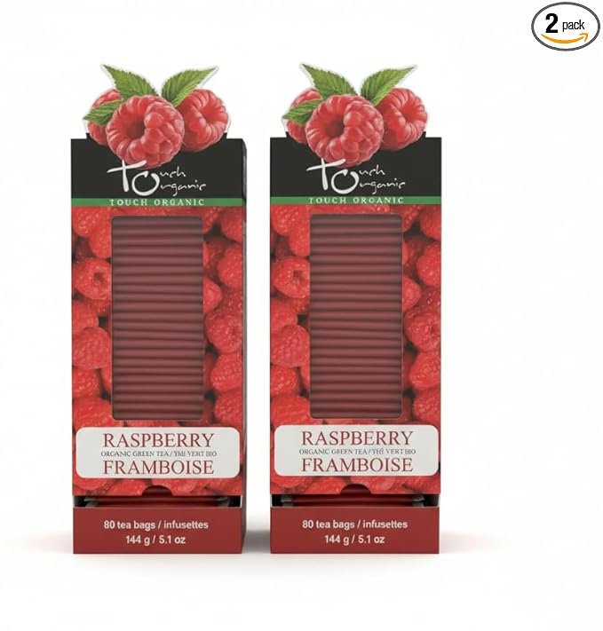 Touch Organic - ORGANIC RASPBERRY GREEN TEA 80 bags (144g)