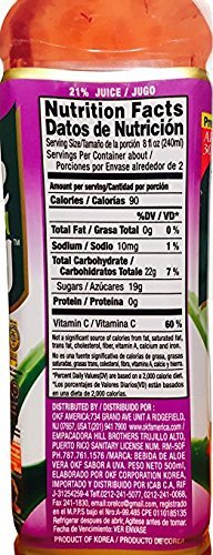 OKF Aloe Vera King Grape Drink Sweet and Refreshing W/Chewable Aloe added. -16.90fl Oz (Grape 10)