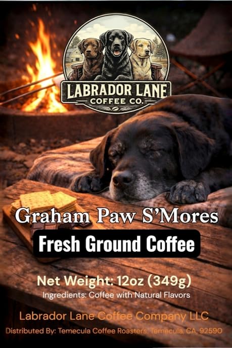 Graham Paw S'Mores (Smore's Flavored Coffee) - Hand Crafted Premium Coffee - 12oz