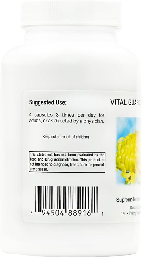 Supreme Nutrition Vital Guard Supreme 160 Pure Chrysanthemum Vegetarian Capsules
