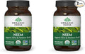 ORGANIC INDIA Neem Herbal Supplement - Supports Skin Immune &amp Liver Health Detox Healthy Inflammatory Response Vegan Gluten-Free USDA Certified Organic - 90 Capsules 2 Pack