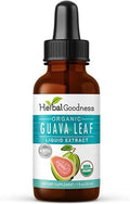 Guava Leaf Extract - Organic Guava Leaves - Hojas de Guayaba for Health &amp Wellness Immune Support Hair Skin and Nails Supplement | Non-GMO |1oz Bottle - Herbal Goodness