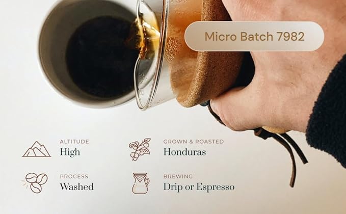 6 lbs — Dark Roast — 8 Bags — Dark Roast Honduran Coffee Whole Bean — Single Origin Single Estate Specialty Beans — Intense Flavor with Rich Creamy Nutty Smooth Chocolate Notes and Low-Acid — Fr