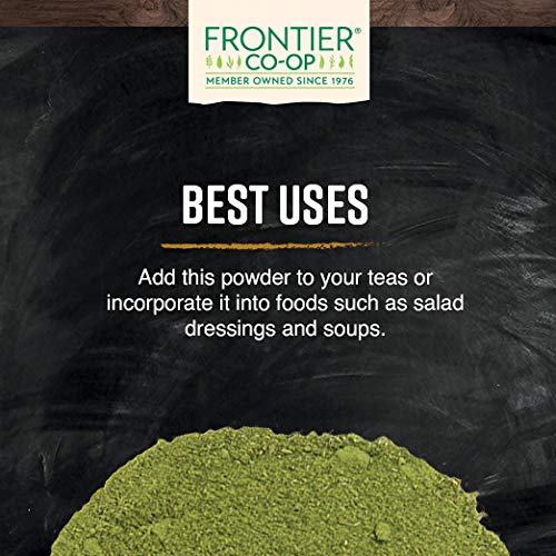 Frontier Co-op Alfalfa Leaf Powder Certified Organic Kosher | 1 lb. Bulk Bag | Medicago Sativa L.