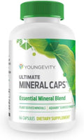 Youngevity Ultimate Mineral Caps™ - 70+ Essential Full Spectrum Trace Minerals - Nutrient-Dense Derived from Humic &amp Aquamin Seaweed (64 Capsule)