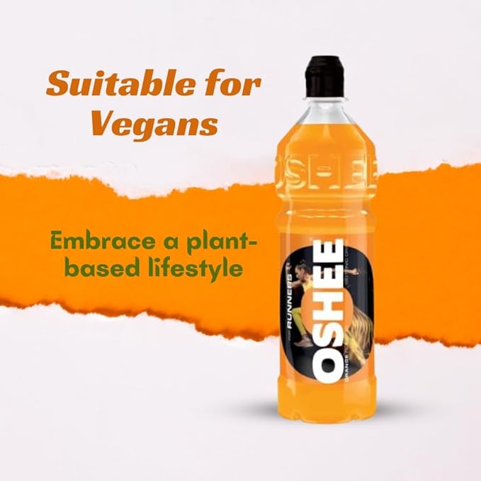 OSHEE ORANGE isotonic Drink 750ml (Pack of 6) - Addition of vitamins and L-carnitine – Sugar Free – Hydration – Vitamin Drinks