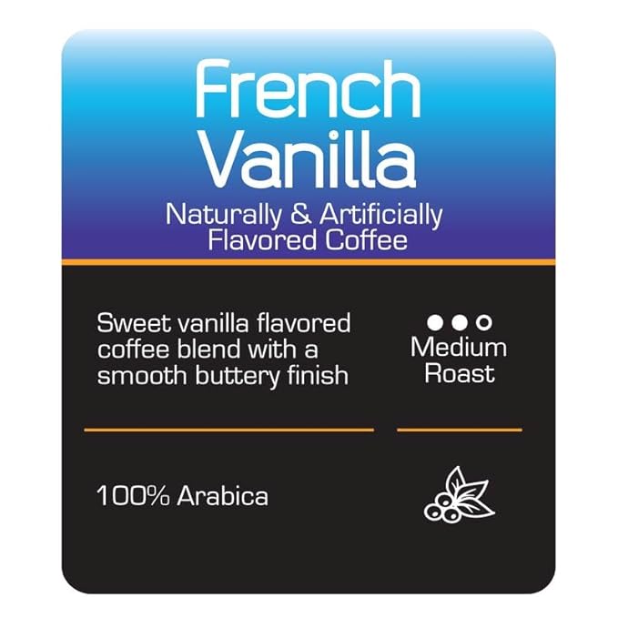 Roast Ridge Single Serve Coffee Pods for K-Cup Brewers Medium Roast French Vanilla 60 Count