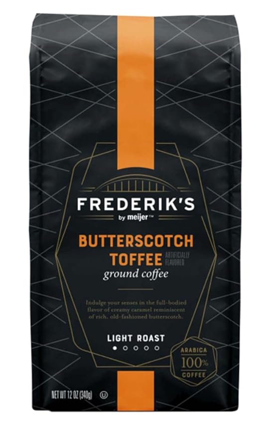 Frederik's Butterscotch Toffee Ground Coffee 12 oz Light Roast 100% Arabica Beans