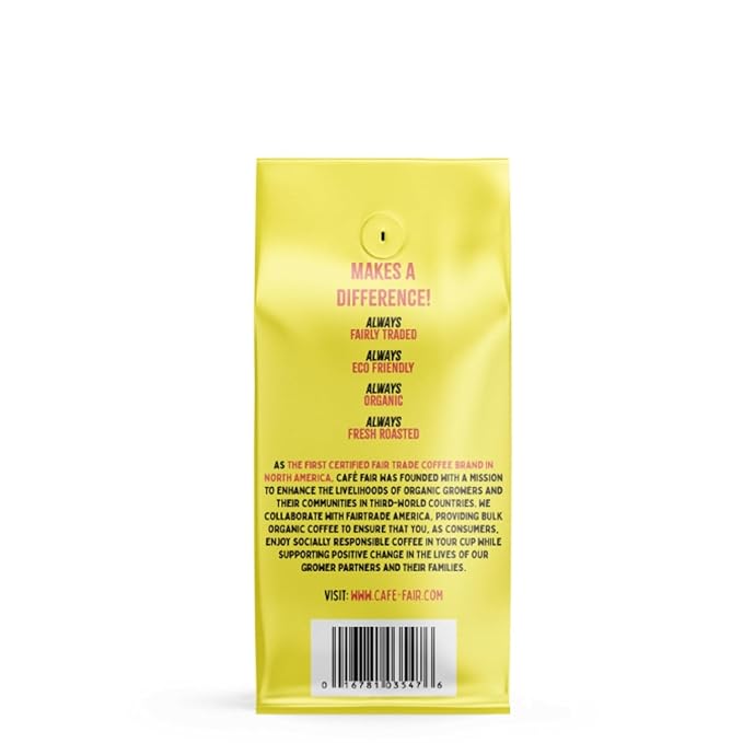 Café Fair Guatemalan | Organic Fair Trade Certified Coffee | Ground | Medium Roast | 10 oz | PACK OF 6